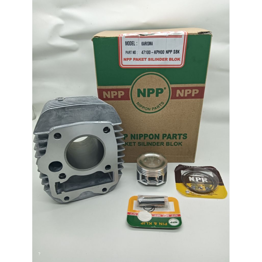 CYLINDER BLOK KOMPLIT KARISMA - SUPRA X 125  MEREK NPP