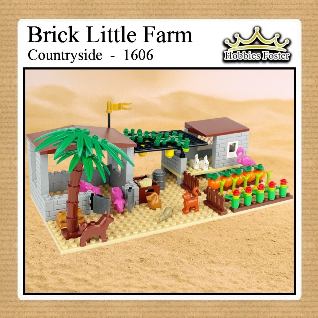 HF Miniatur Peternakan Kebun Rumah Desa Village - 1606C - Diorama Farm
