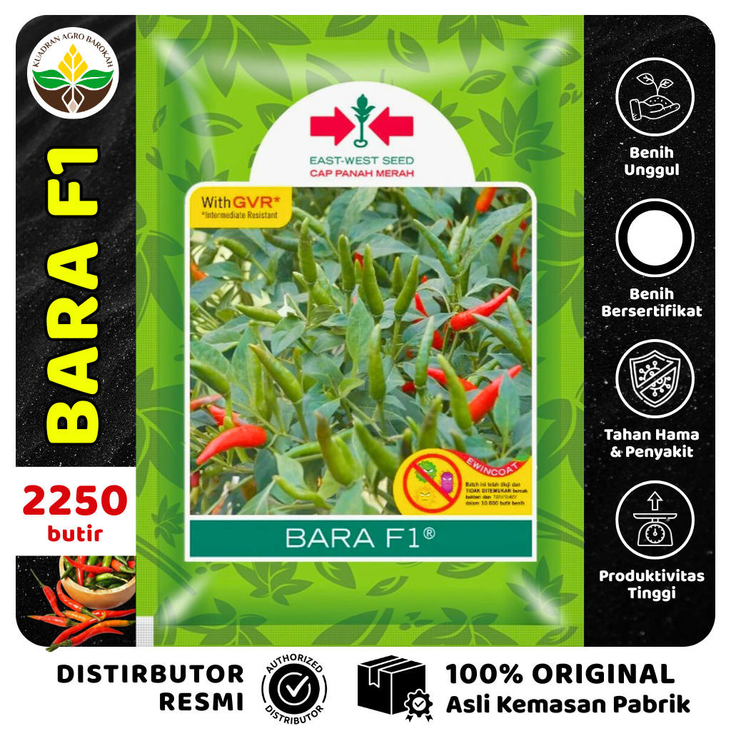 Benih Cabai Rawit BARA F1 2250 butir - Cap Panah Merah