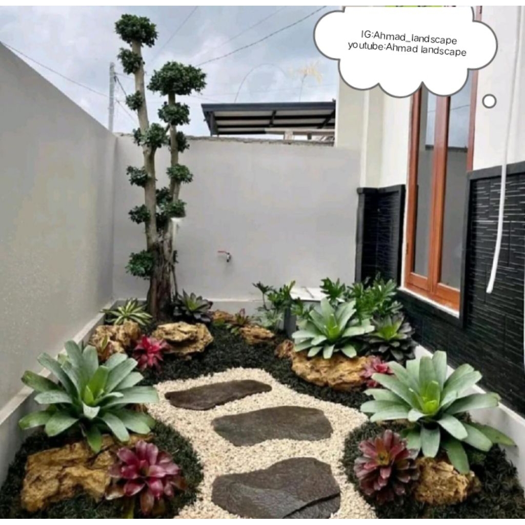 pembuatan taman minimalis/taman cantik depan rumah