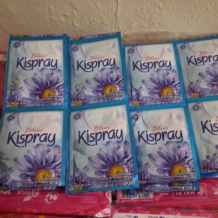 Kispray Pewangi Pakaian Renceng isi 12 pcs Gold | Amoris | Bluis