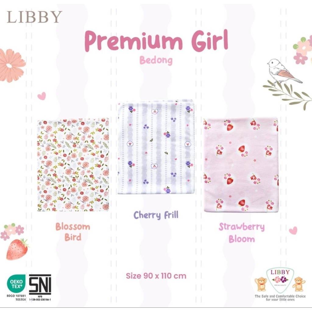 Libby Premium Bedong Bayi Perempuan