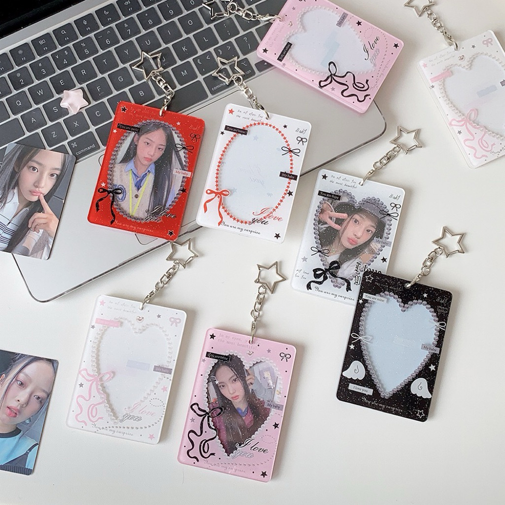 Photocard Holder Love Acrylic Card Holder Akrilik Cute