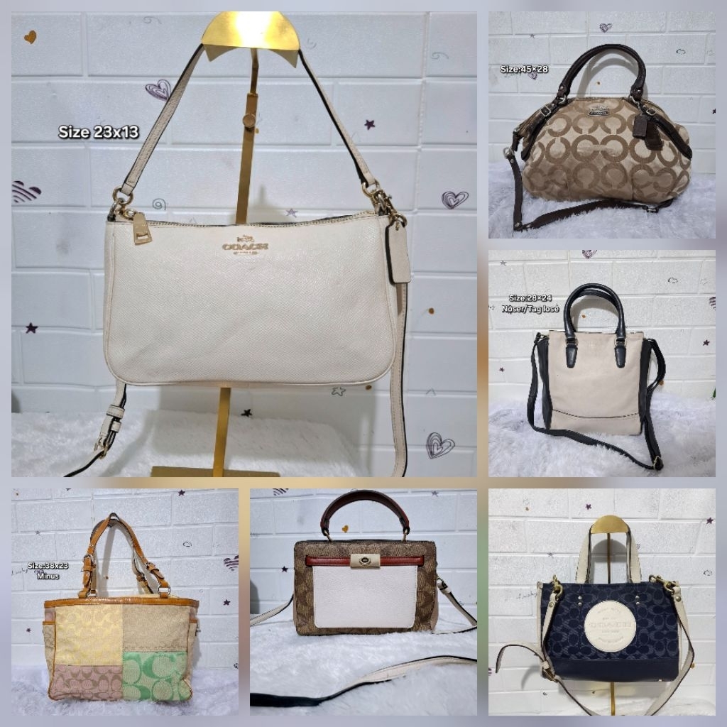 COACH BAG - TAS COACH PRELOVED ORIGINAL - TAS SELEMPANG BAHU WANITA