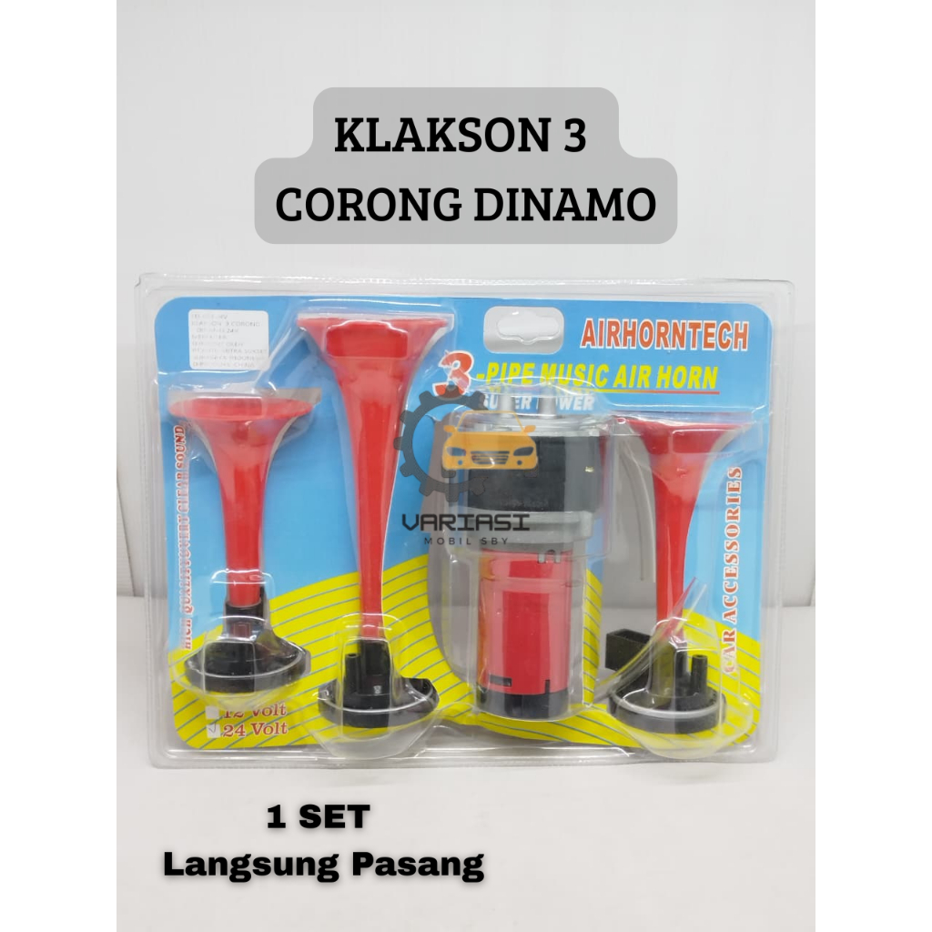 KLAKSON 3 TEROMPET DINAMO KLAKSON DINAMO 3 CORONG KLAKSON TELOLET DINAMO