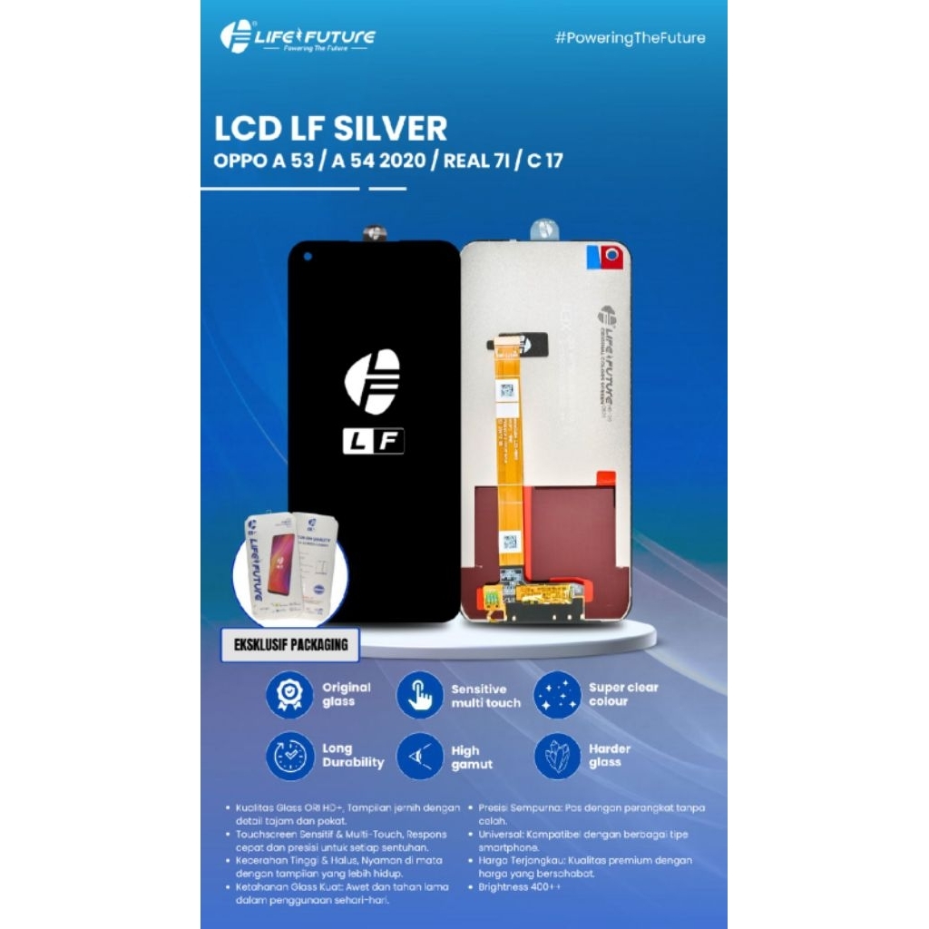 LCD LF OPPO A53 2020/A54 2020 LF SILVER ORIGINAL