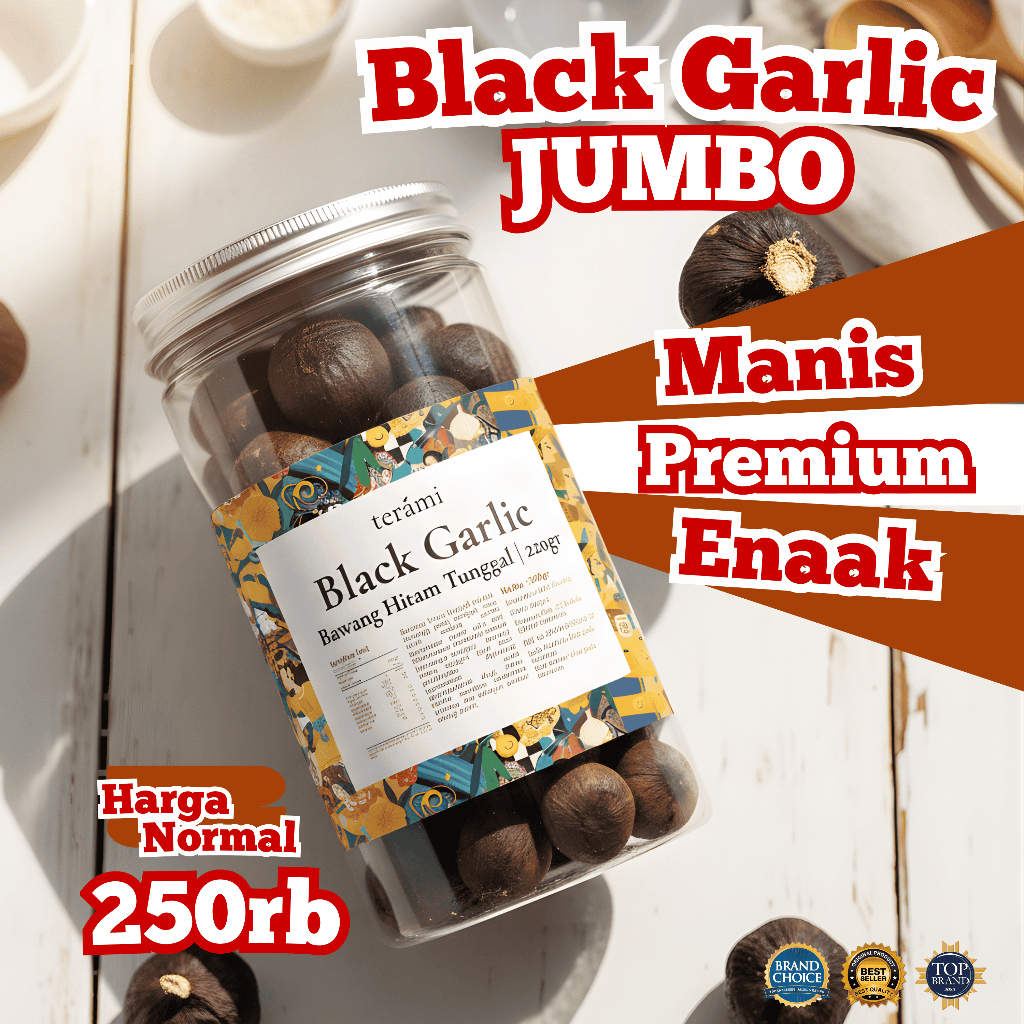 Black Garlic Bawang Tunggal SUPER Premium 440gr