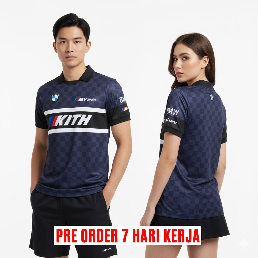 Jersey t-shirt Team Otomotif BMW X KITH Premium Dry-fit Aeroflow extro.id Pre Order