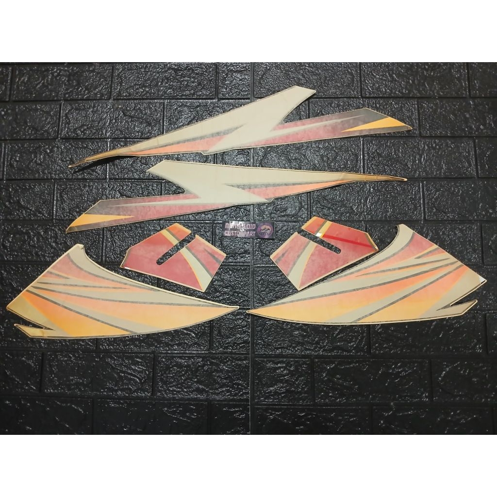 ORIGINAL 3M model laminasi striping sticker stiker lis body HONDA TIGER 2001