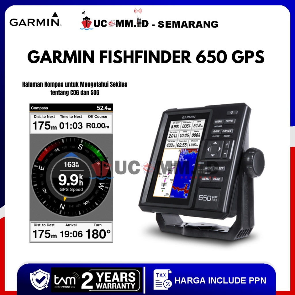 GARMIN FF650 FF 650 Gps APAC Fishfinder Garmin 650 Ff 650 With Gps Internal Original Garansi