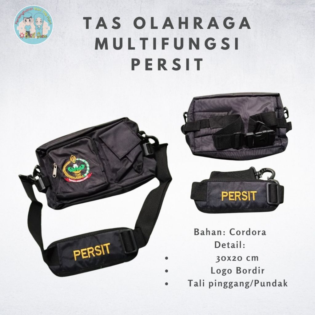 TAS OLAHRAGA HITAM PERSIT NUSANTARA