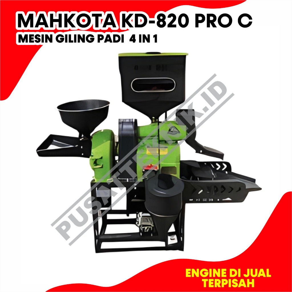 GILING PADI MAHKOTA KD820 PRO C-J 4in1 MESIN GILING PADI PENEPUNG KD 820 PRO C-J / KD-820 PRO C-J