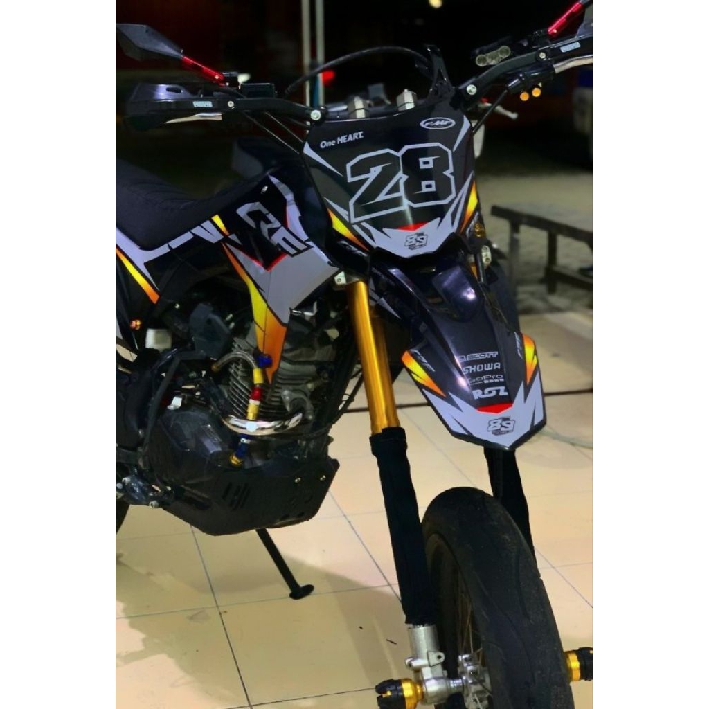 Decal.in- Decal Sticker Motor Honda CRF Putih