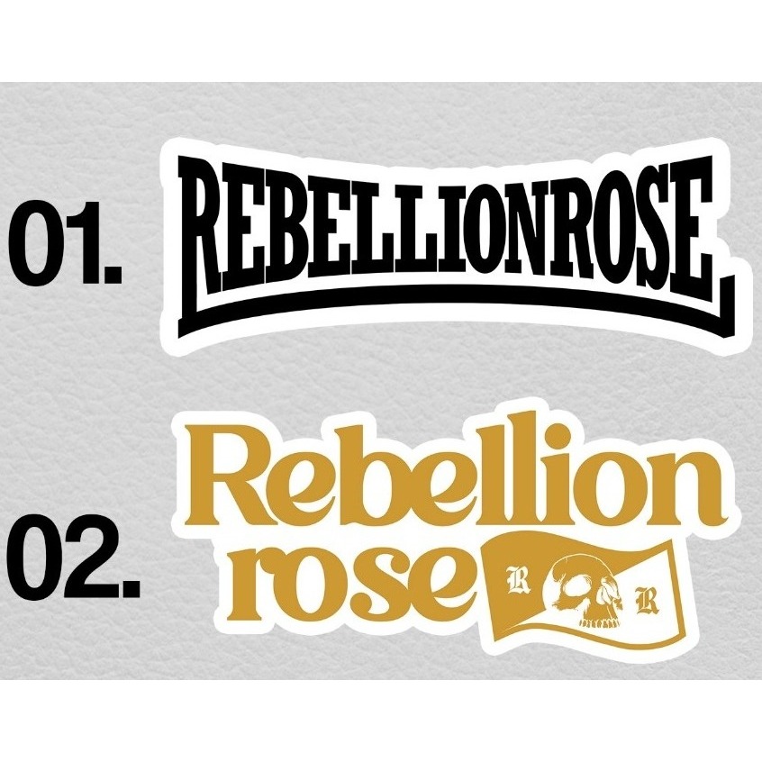 Stiker RebellionRose Sticker Rebellion Rose Musik Band Vinyl Anti Air