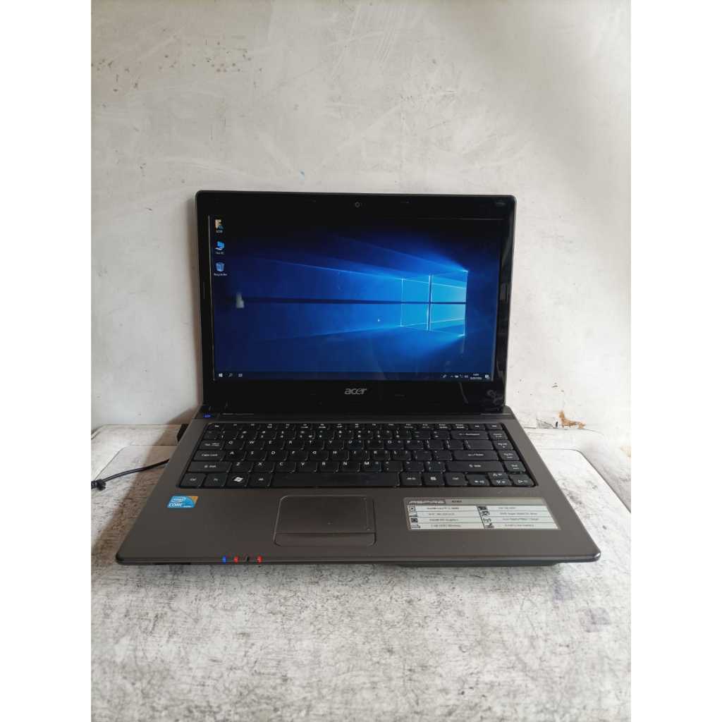 laptop acer aspire 4738  series intel core i3-m380 ram 4gb ddr3 hardisk 320gb