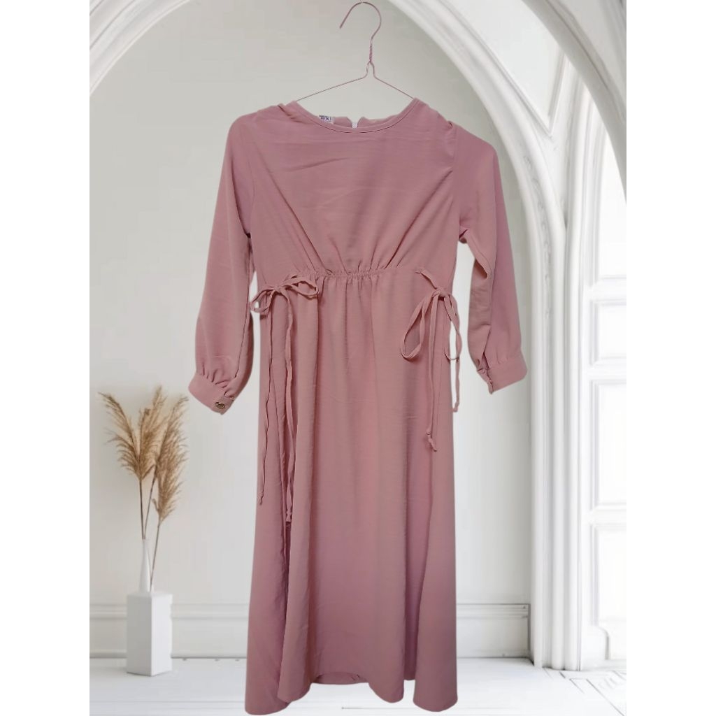 Prelove Set Dress Baju Muslimah Anak Perempuan Usia 6-8 Tahun