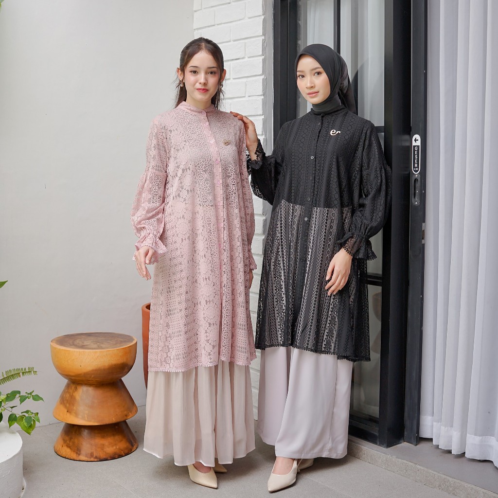 ramanda tunik by Ederra - atasan lace wanita