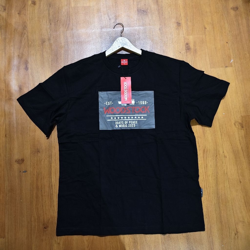 Kaos Impor Woodstock Kaos Katun Premium