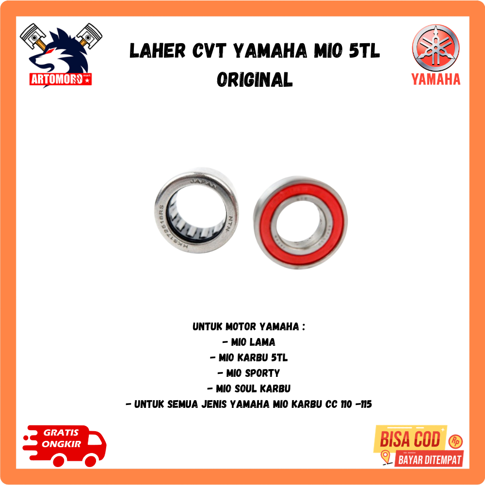 Ori laher cvt mio sporty - Bearing Laher Bambu Pully Yamaha Mio 5TL original