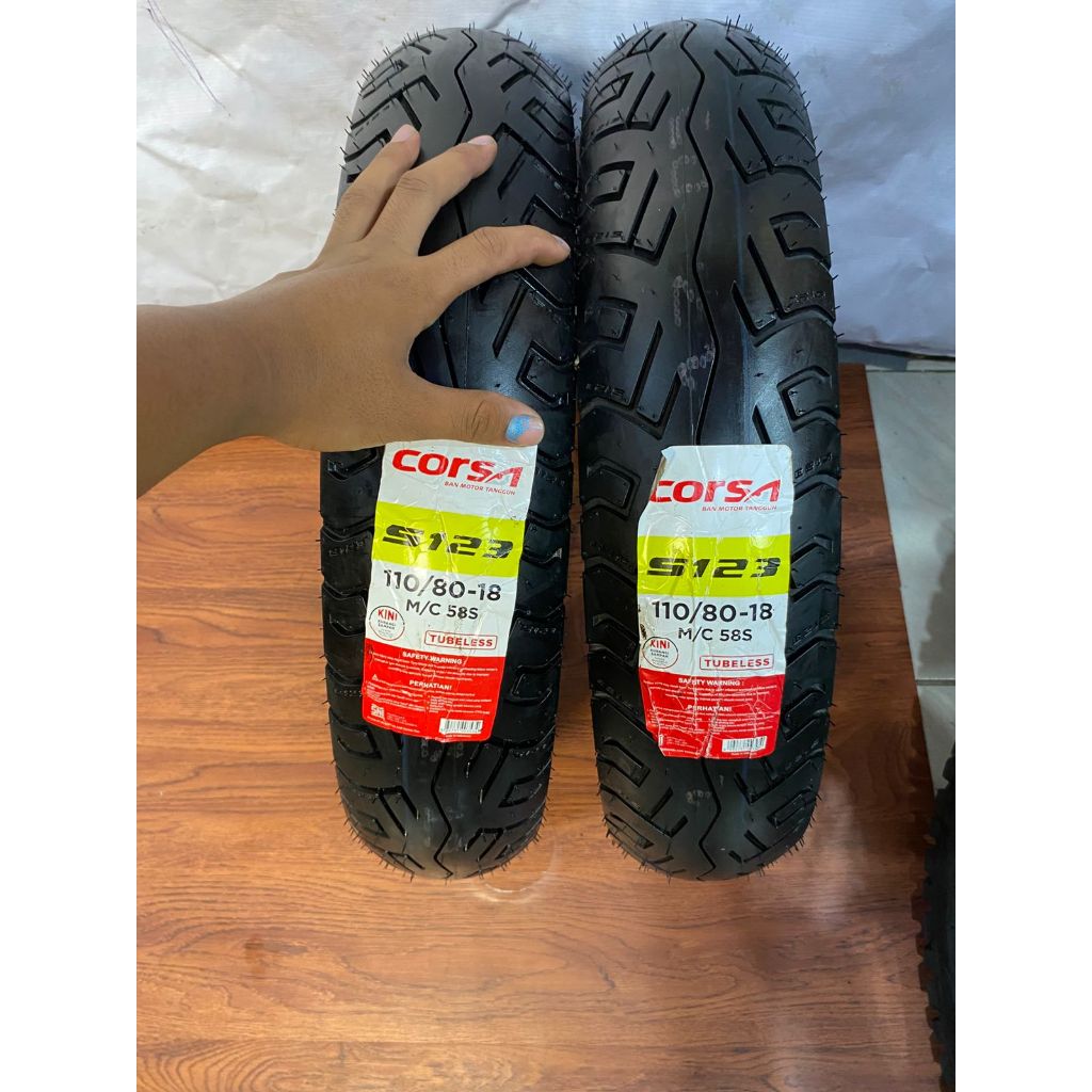 Ban Tiger Thunder Megapro Ring 18 Ban Tubeless Belakang Ring 18 Ukur 110/80 Corsa S123