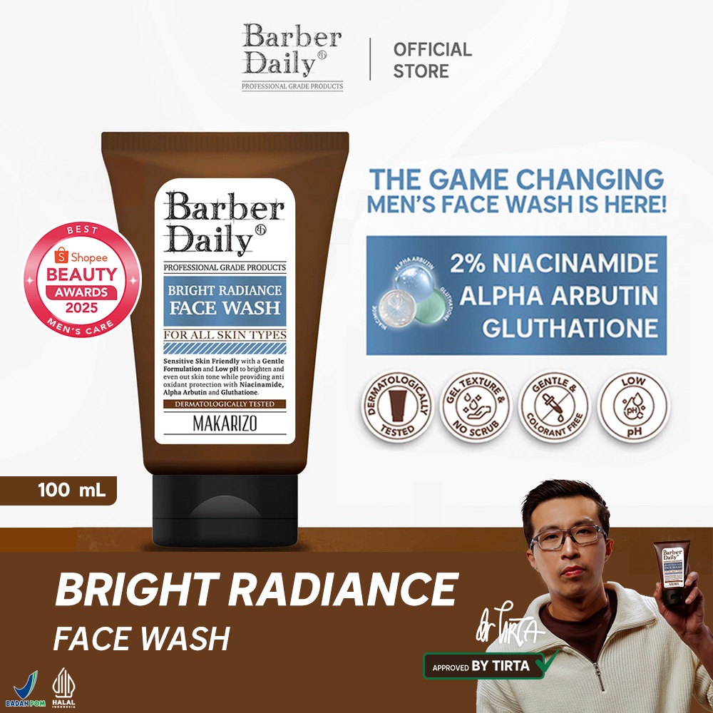 Barber Daily Bright Radiance Face Wash 100mL