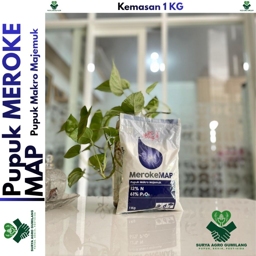 Pupuk Meroke MAP kms pabrik 1kg | MEROKE MAP | Pupuk Makro Majemuk