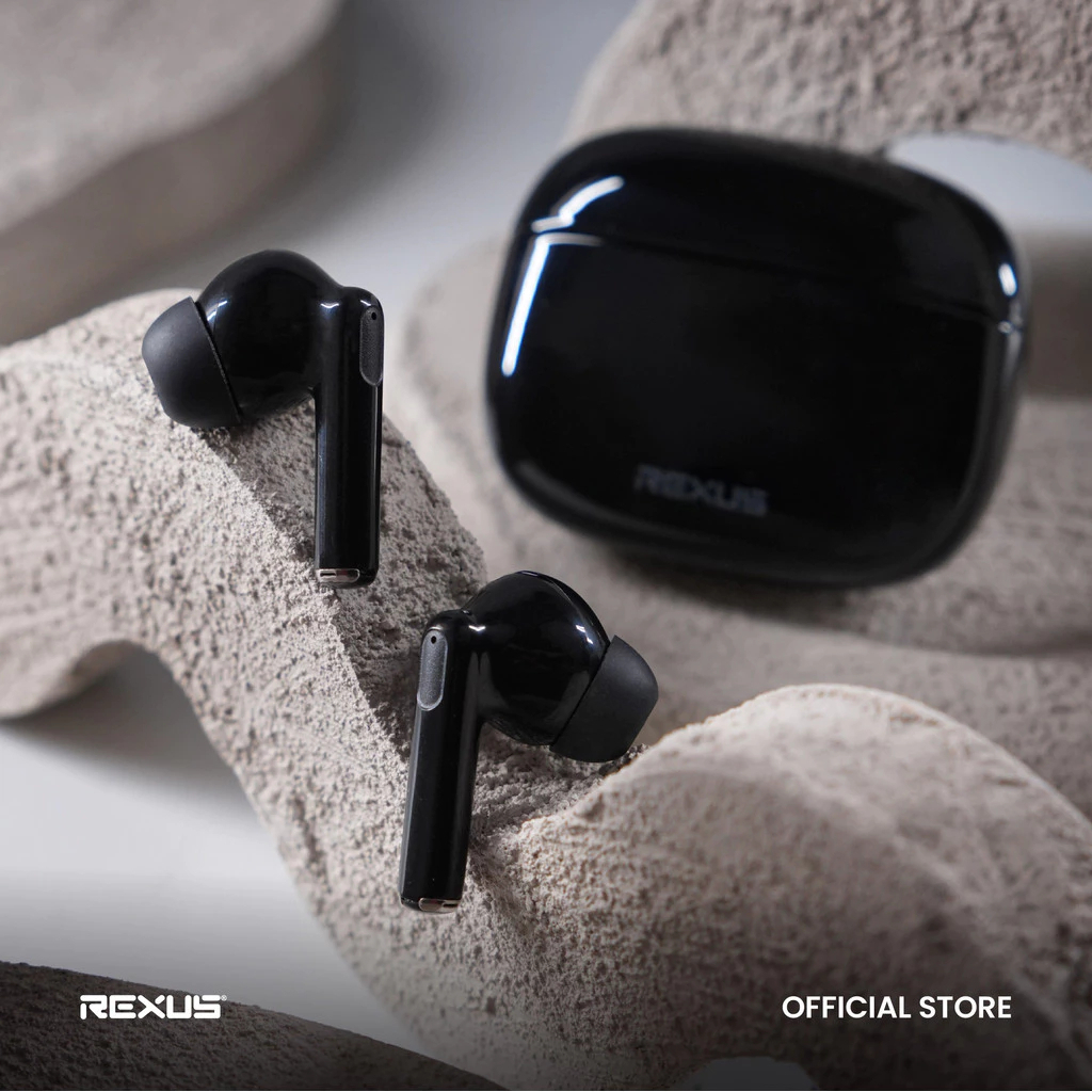Earphone Bluetooth TWS V5.4 REXUS FX99 Deep Bass & Support Voice