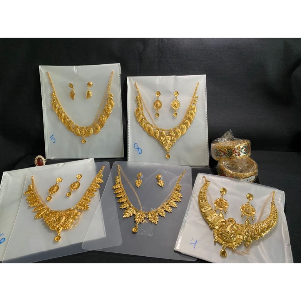 kalung dubai lapis emas/ kalung dubai adat/aksesoris pengantin