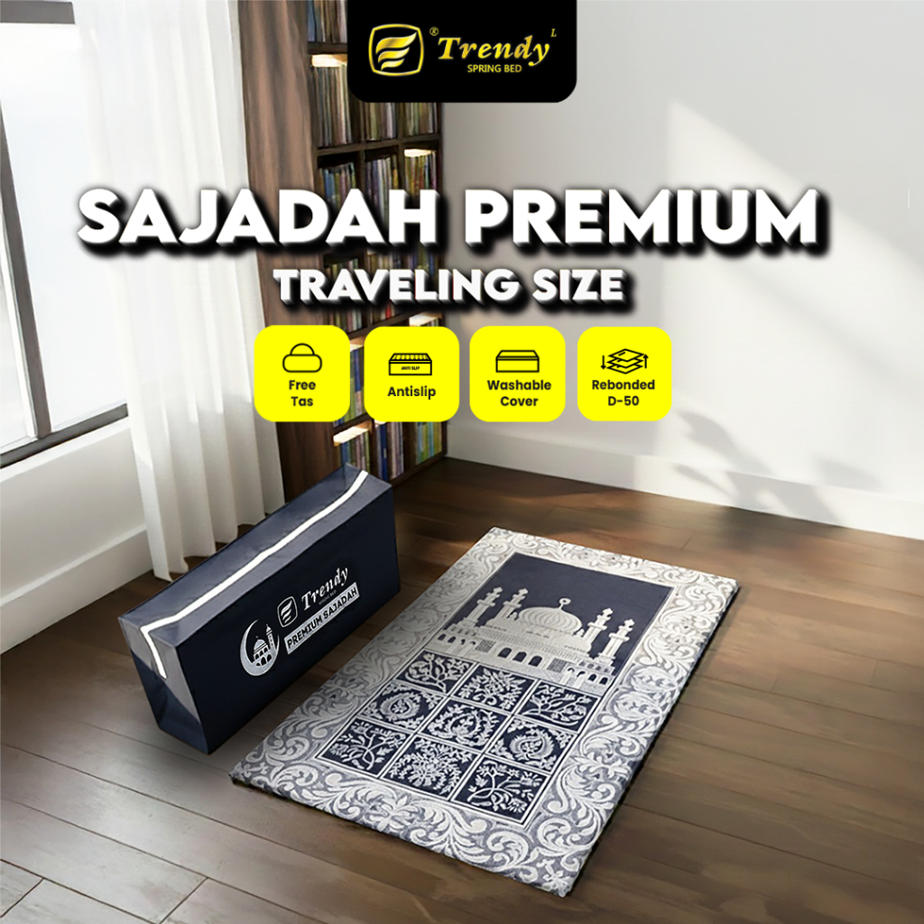 Trendy Sajadah Premium - Premium Sajadah Lipat / Gulung / Alas Busa Rebonded