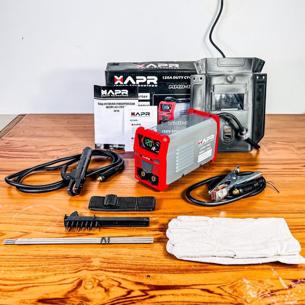 BIG PROMO APR AP38PRO Juara Mesin Las 900watt 120A MMA Bisa Untuk Genset Inverter Welding Travo Las