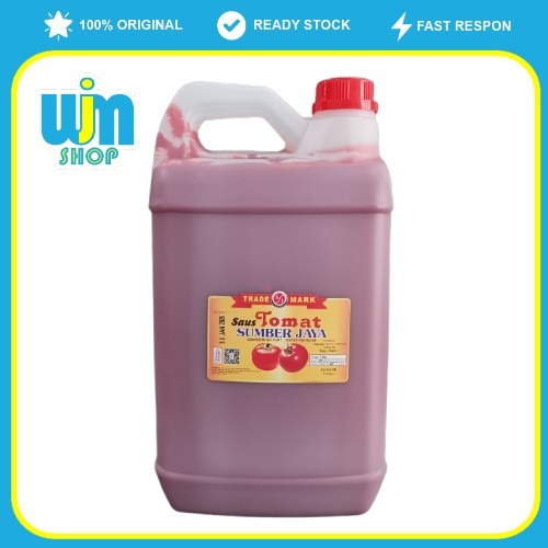 Saos Tomat Sumber Jaya 5 Liter Khas Makassar