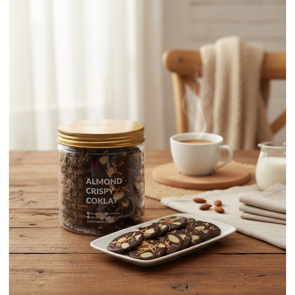 Kue Kering Almond Crispy Chocolate DEA BAKERY