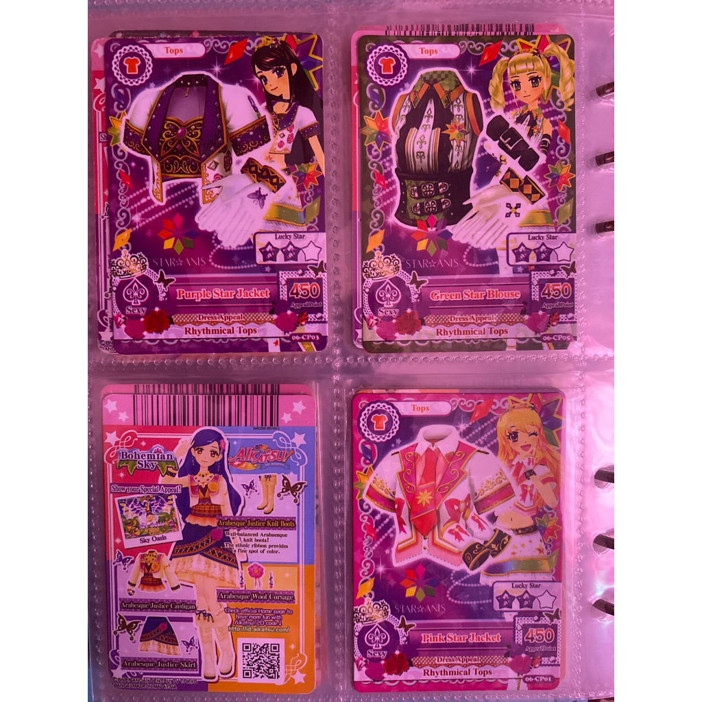 kartu aikatsu Star anis ichigo, yurika, ran (BACA DESKRIPSI)