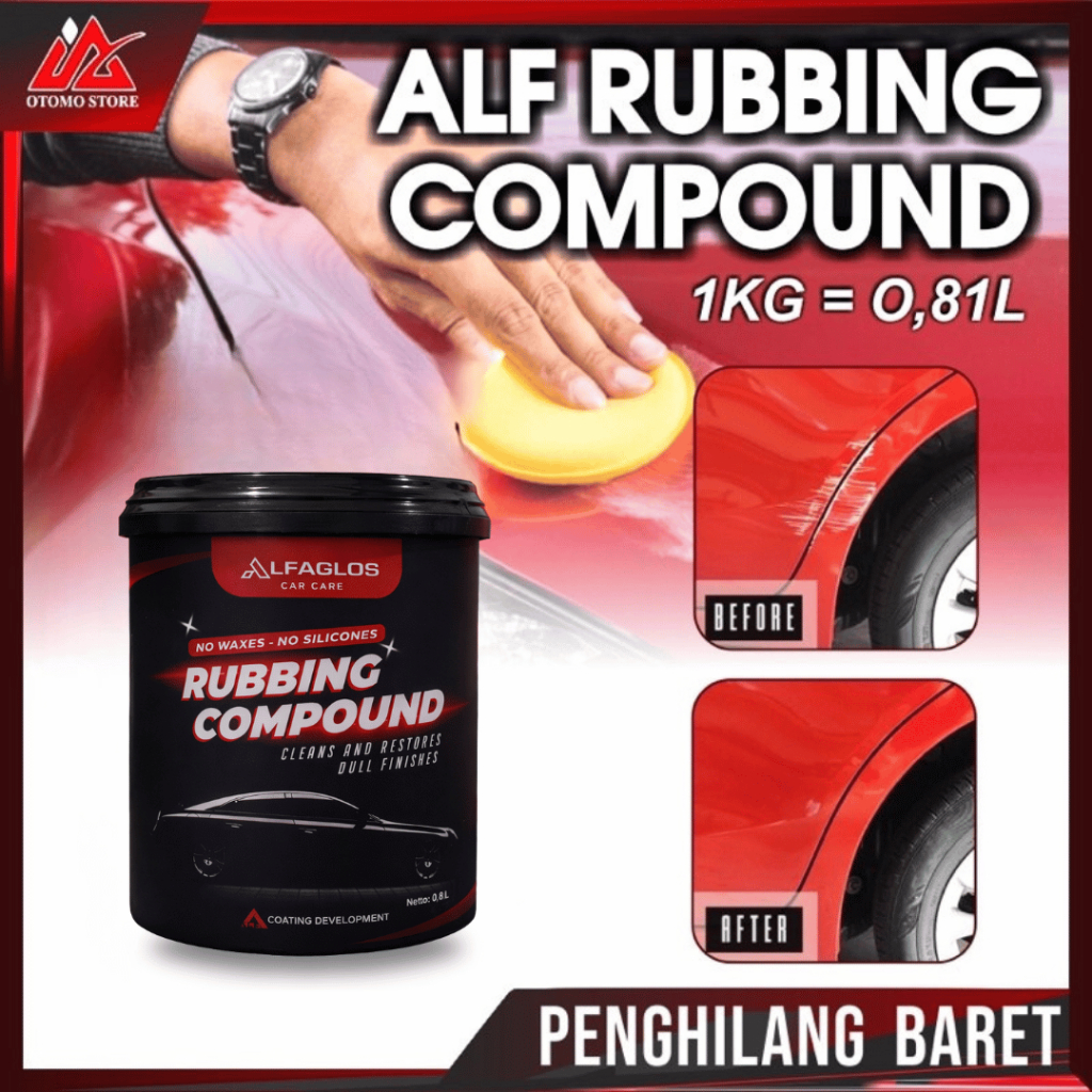 ALF 1KG Polish Penghilang Baret Pengkilap Body Mobil Motor Rubbing Compound Kompond Original