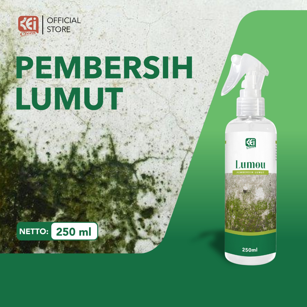 Kei Cleen Lumou Pembersih Lumut Cairan Penghilang Lumut Kamar Mandi Lantai Dinding Batu Alam Paving