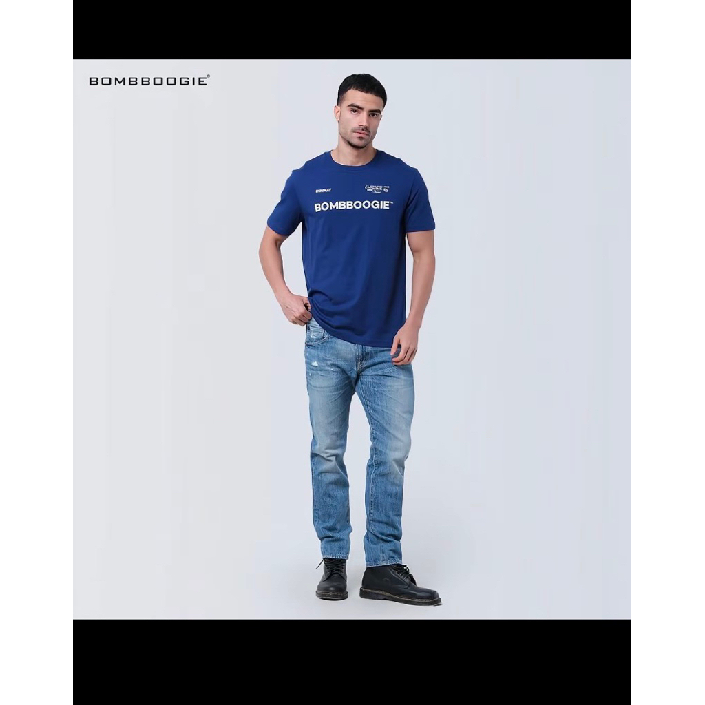 kaos lengan pendek pria bombboogie