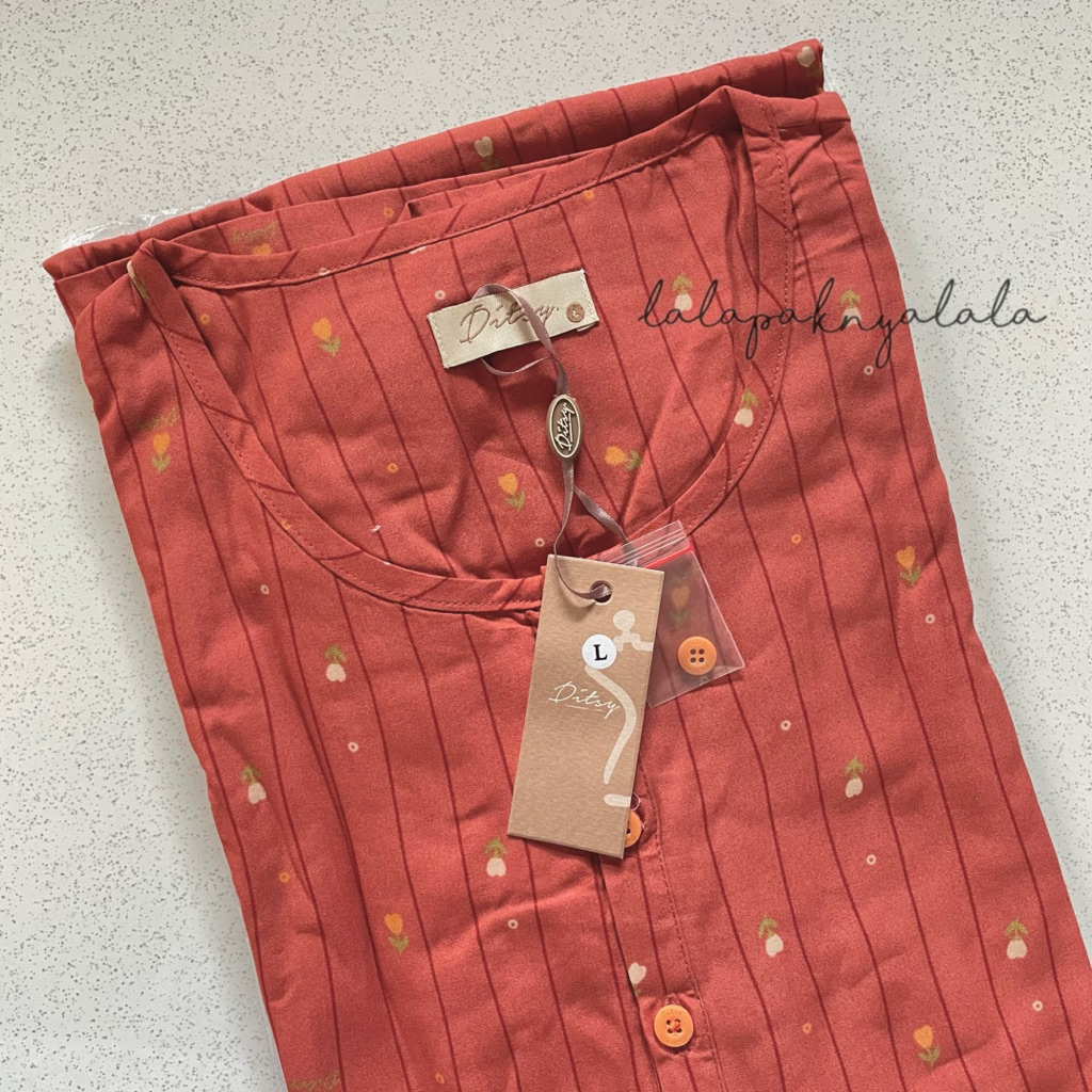 VESSA CORAL SIZE L NIGHTGOWN DITSY OFFICIAL FEBRUARI 2026