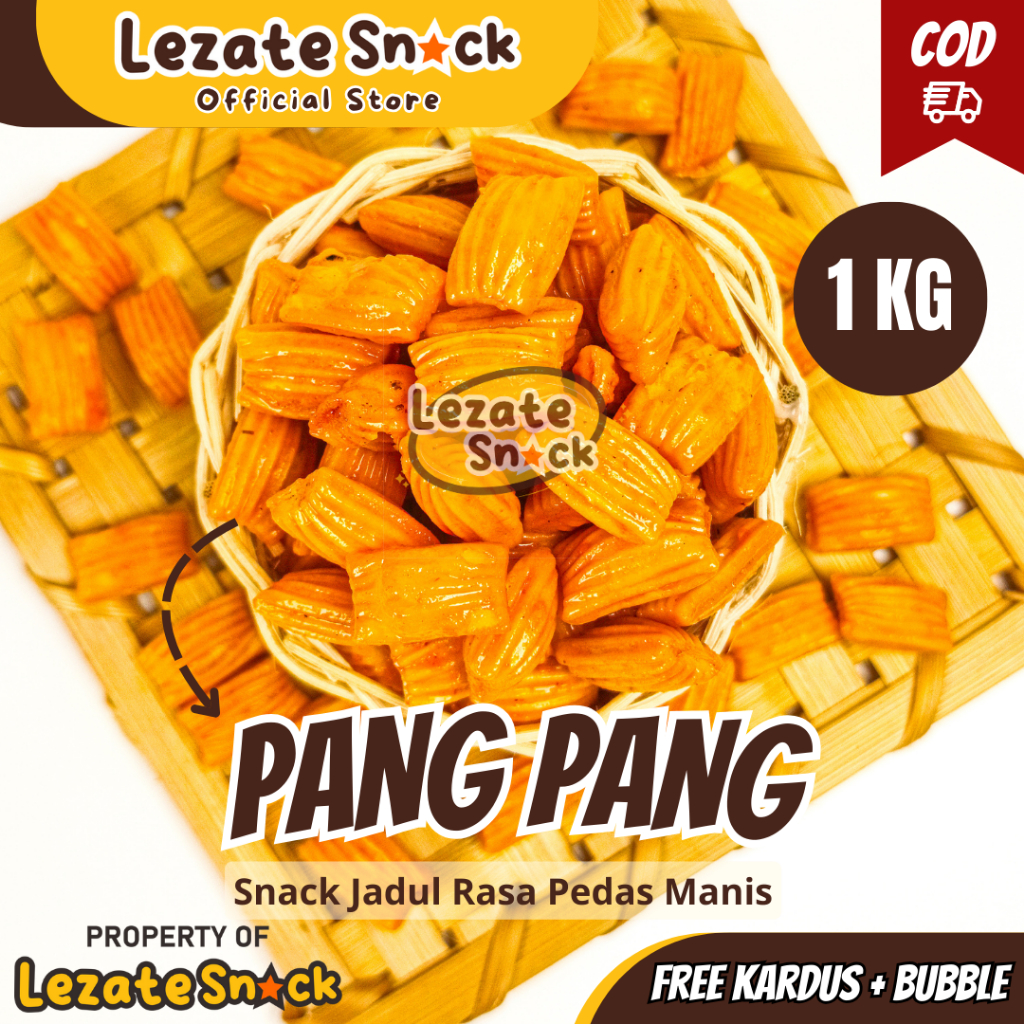 Pangpang Pedas Manis 1Kg Murah Enak Renyah / Pang Pang Kiloan/ Pangpang Manis Kiloan