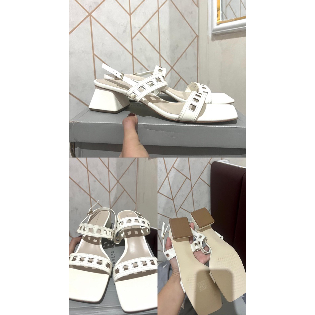 PRELOVED NEW HEELS CHARLES & KEITH PRELOVED NEW CK PRELOVED HEELS CK PRELOVED SANDAL CK