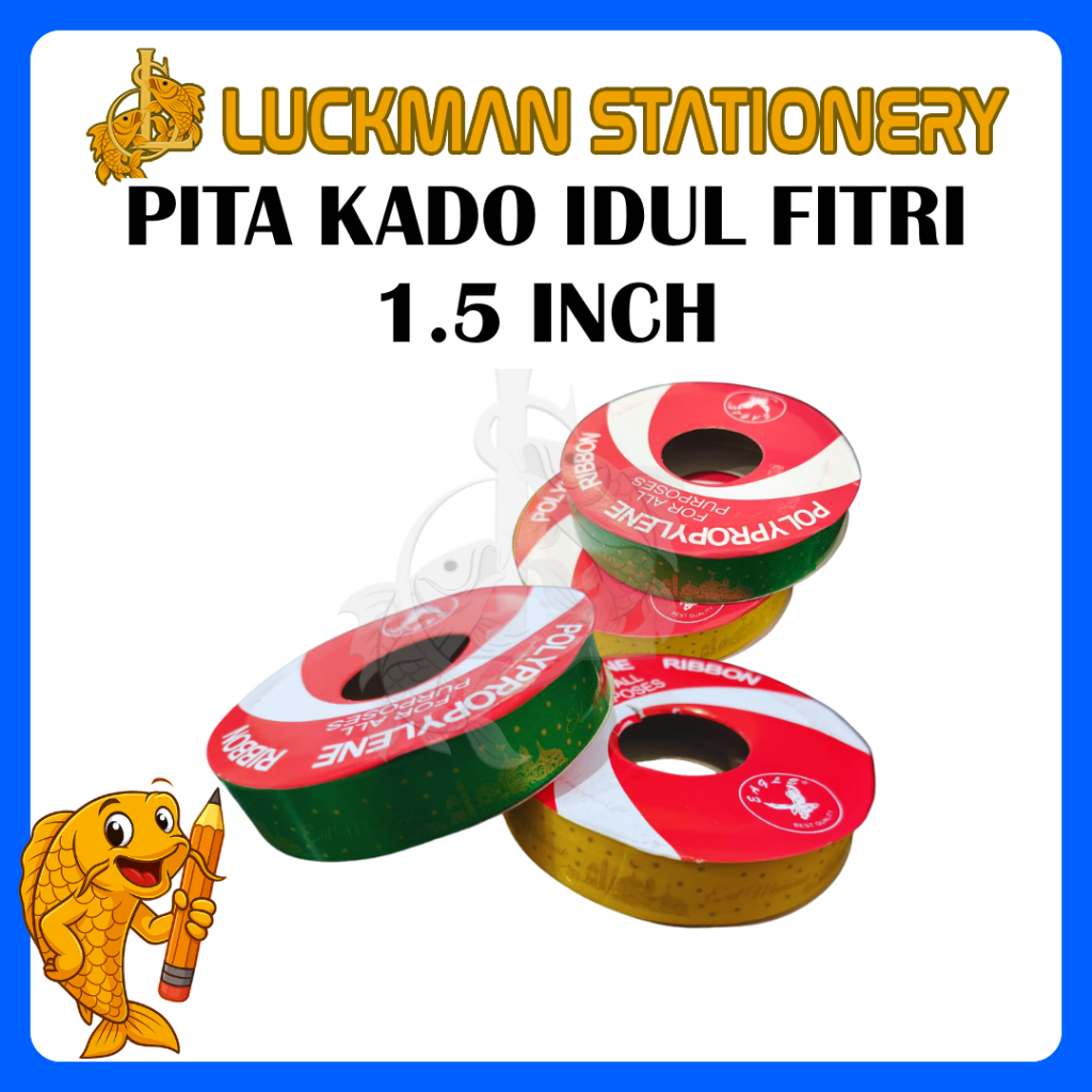PITA KADO IDUL FITRI 1.5INCH / PITA MOTIF IDUL FITRI [LUCKMAN STATIONERY]
