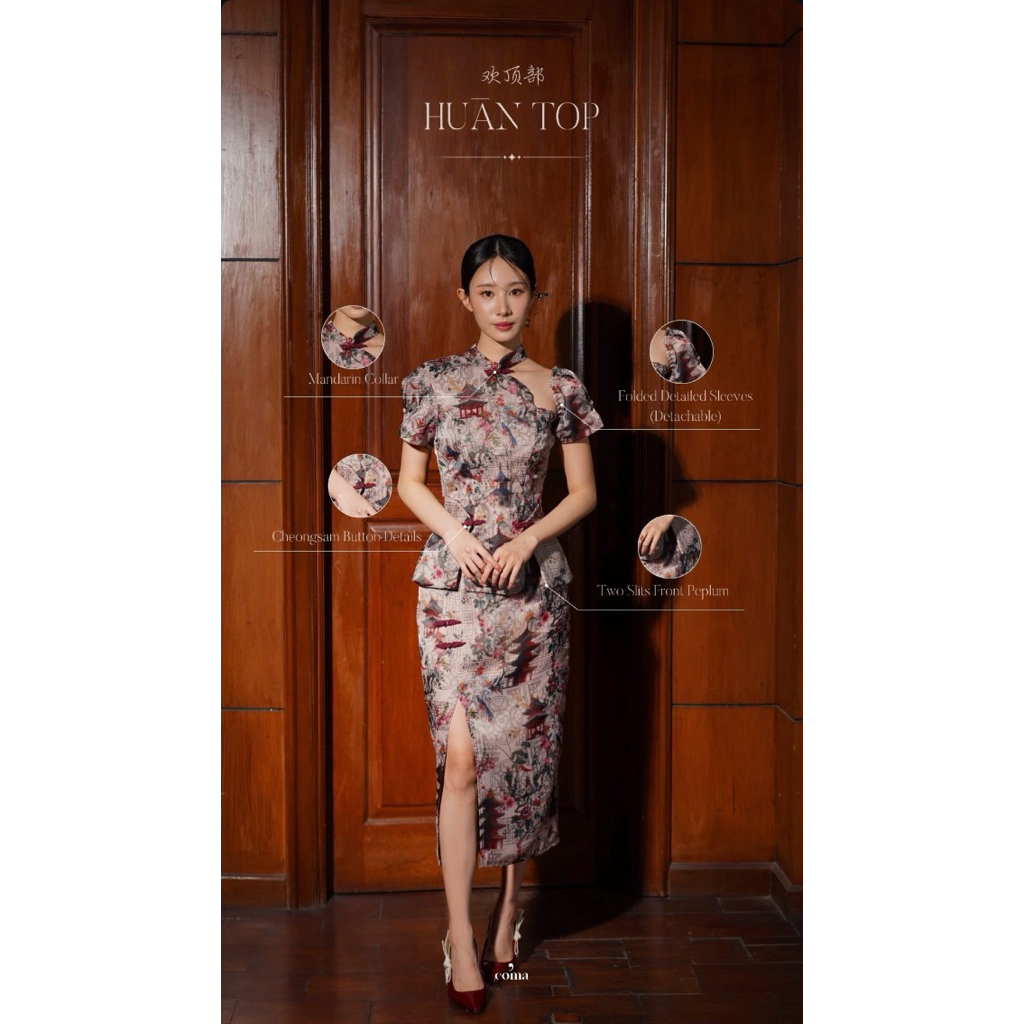 Preloved Coma Label Cheongsam Set