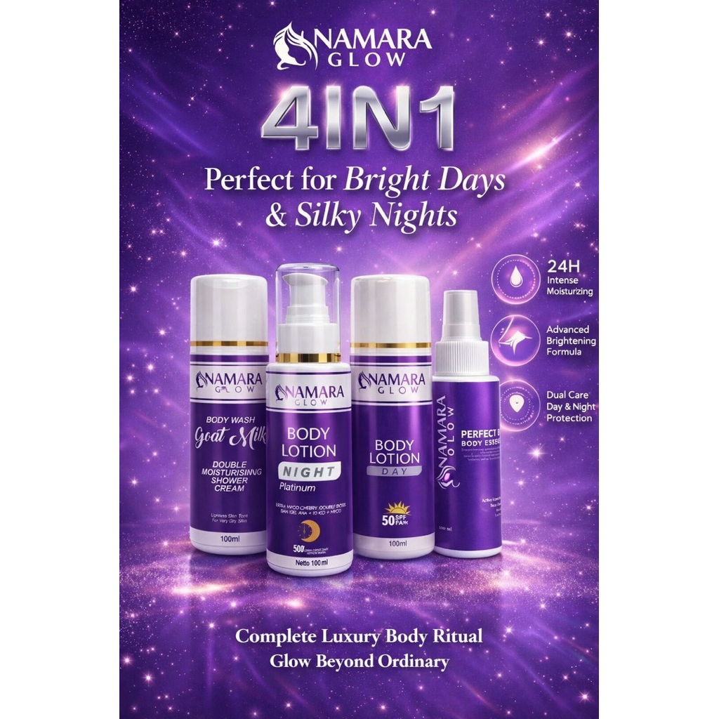 Paket Skincare NAMARA Platinum Series Glow Perawatan