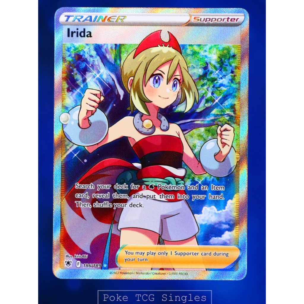 English Irida 186 Full Art Ultra Rare - Astral Radiance - Kartu Pokemon TCG ENG