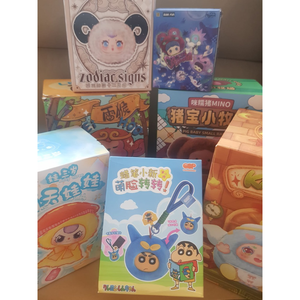 BLIND BOX-SEALED- Emma Sikat Gigi Tas BB3 Mahjong Shinchan Maymei Crazy Circus Animal Party Kimmon B