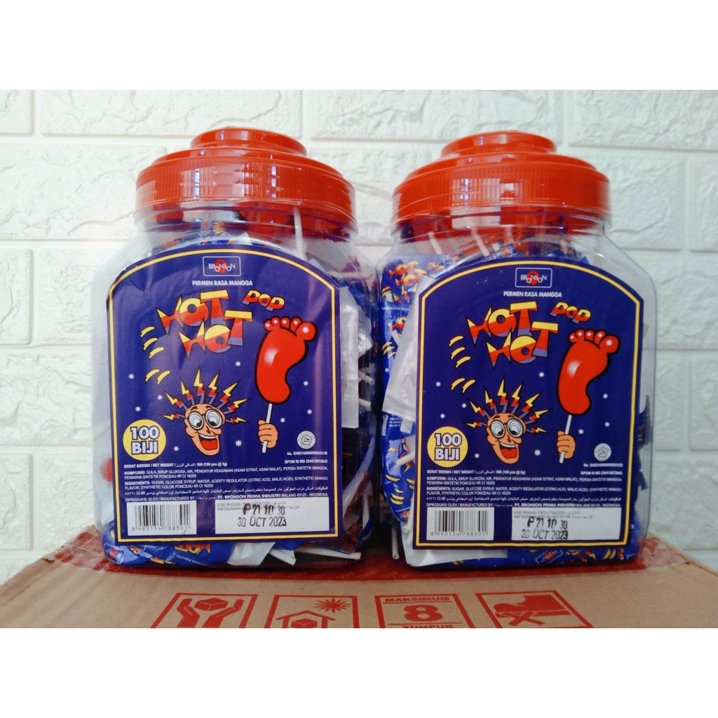 BRONSON HOT HOT POP TOPLES / PERMEN KAKI / PERMEN KAKI / PERMEN LEBARAN