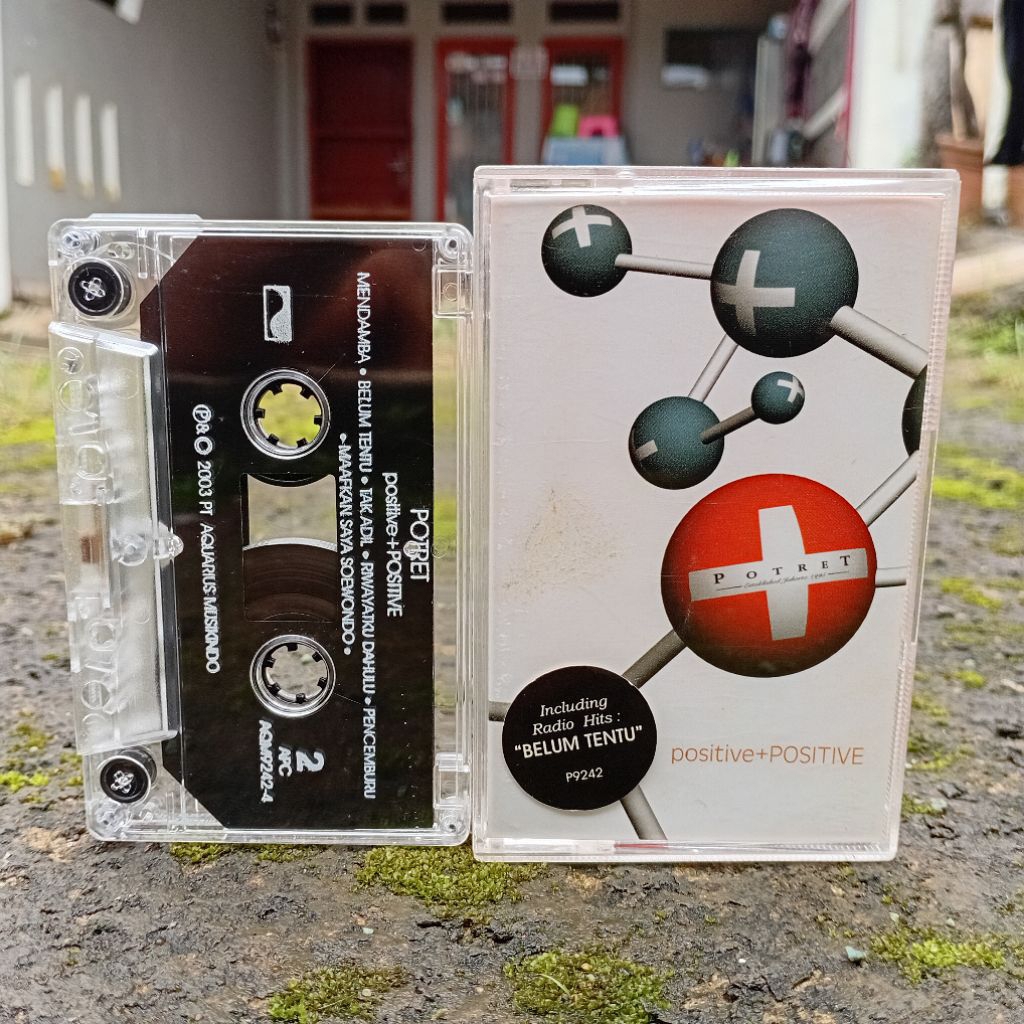 Kaset Potret Positive+POSITIVE (2003) Original Aquarius Musikindo Mulus