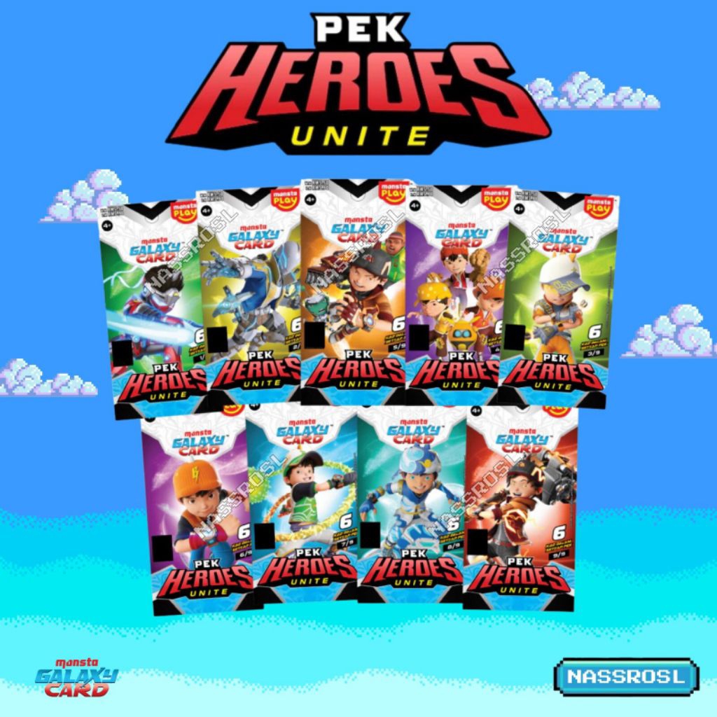 Monsta Galaxy Card Pek Heroes Unite