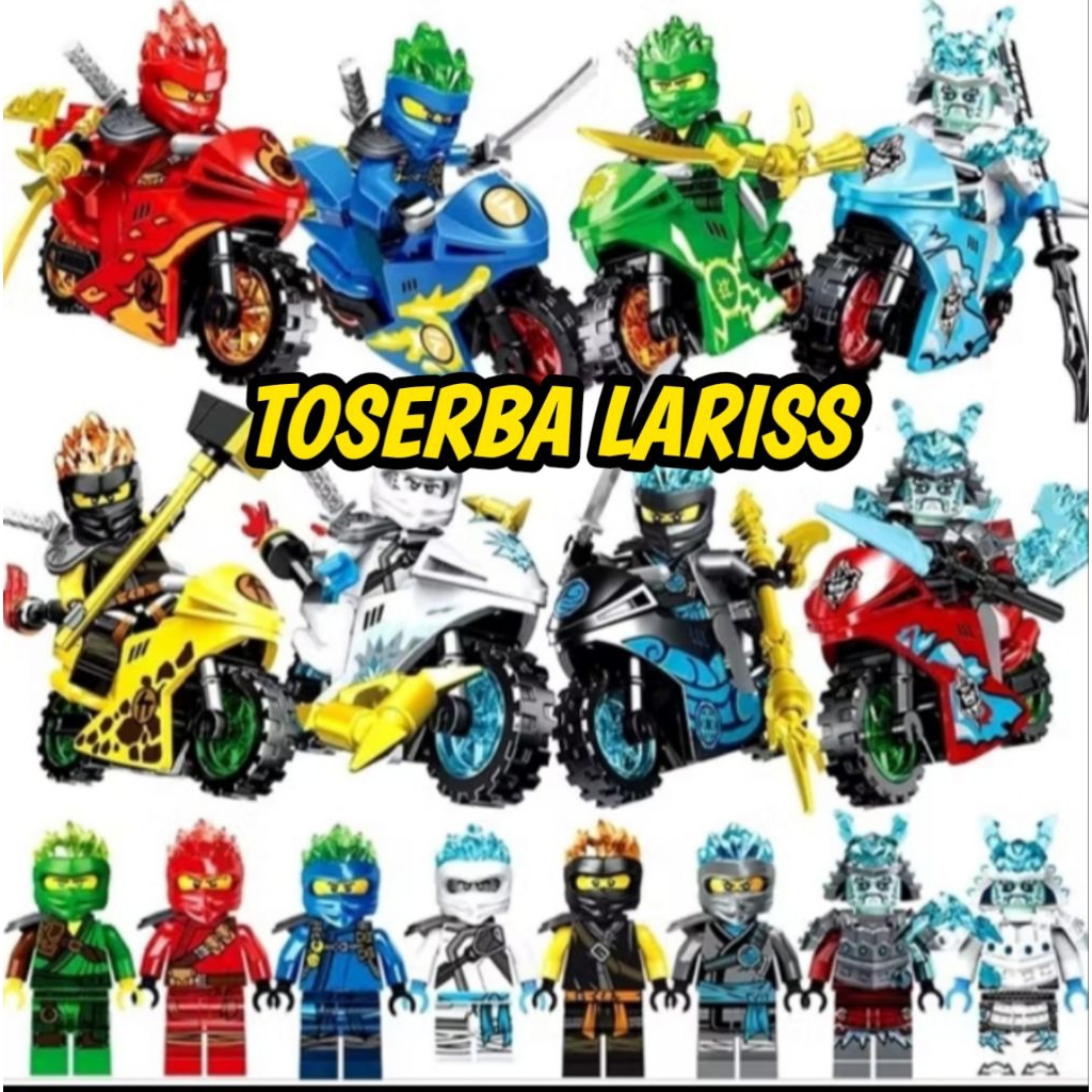 MAINAN BALOK SUSUN FIGURE NINJA/BRICKS NINJA WARIOR