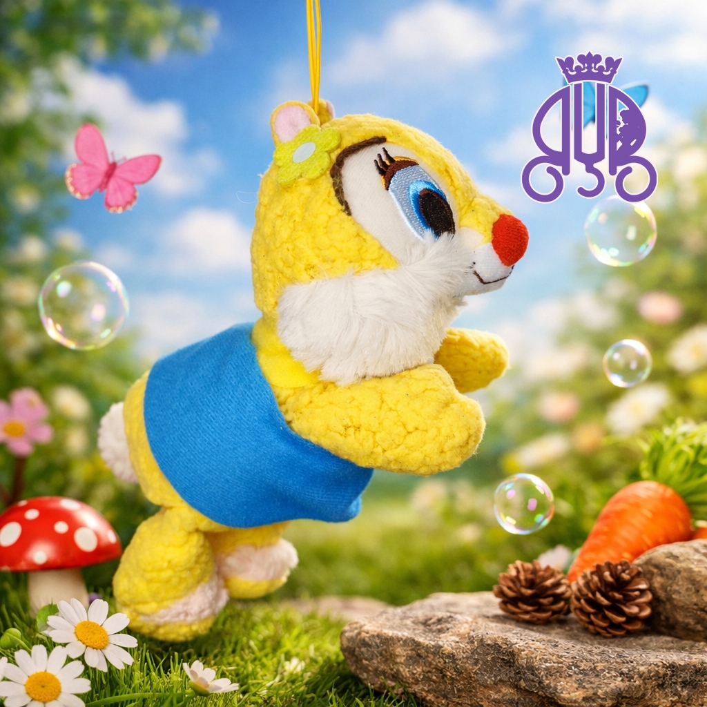 Gantungan kunci boneka tupai Clarice