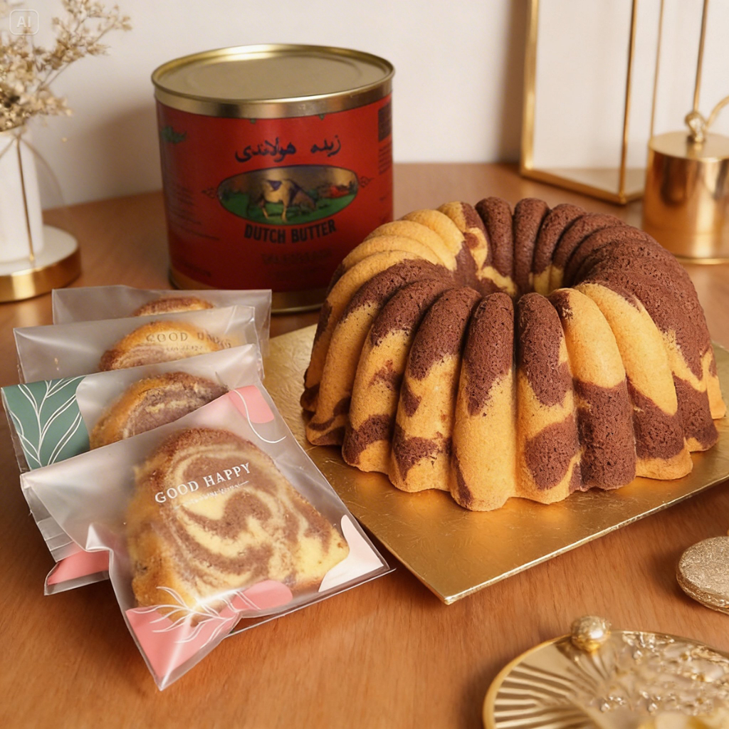 MARMER CAKE Premium Full Wisman Spesial Mix Butter Wijsman Moist Lembut dan Harum Bukan Bolu Jadul Biasa ukuran 24 cm by RaMaChef